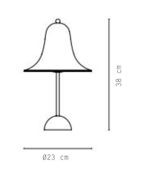 Verpan Pantop Ø23 Table Lamp