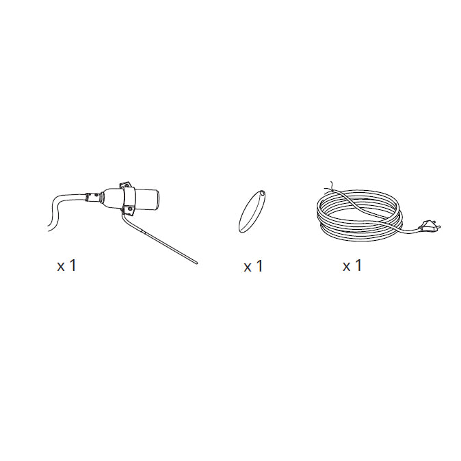 Luceplan Lady Costanza terra / parete ricambio montatura elettrica dimmer completa