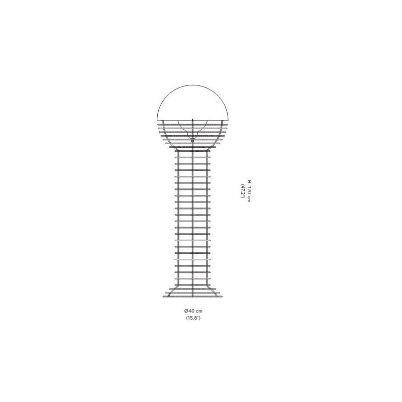 Verpan Wire Floor Lamp