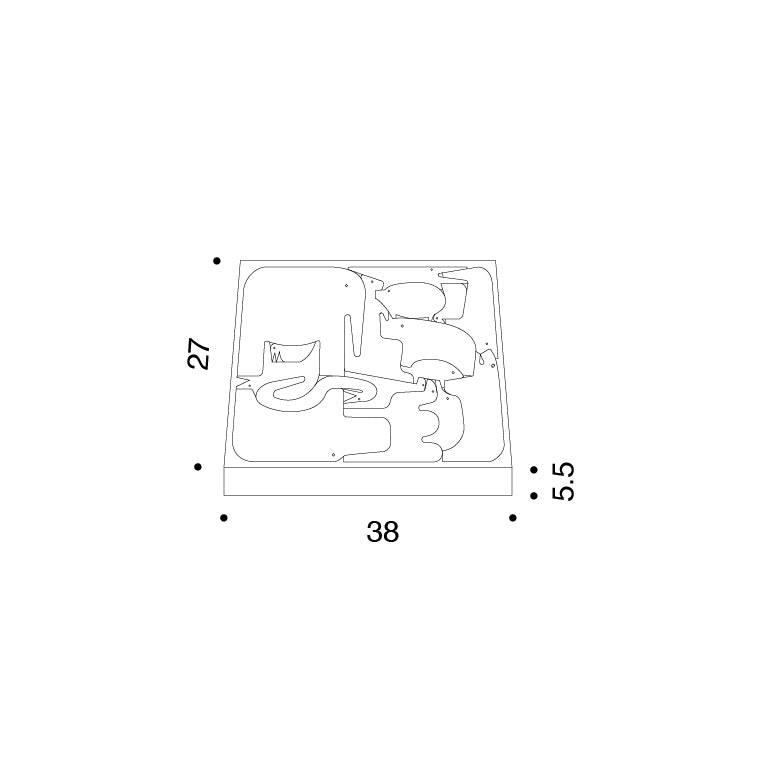 Danese Milano 16 Animali Puzzle