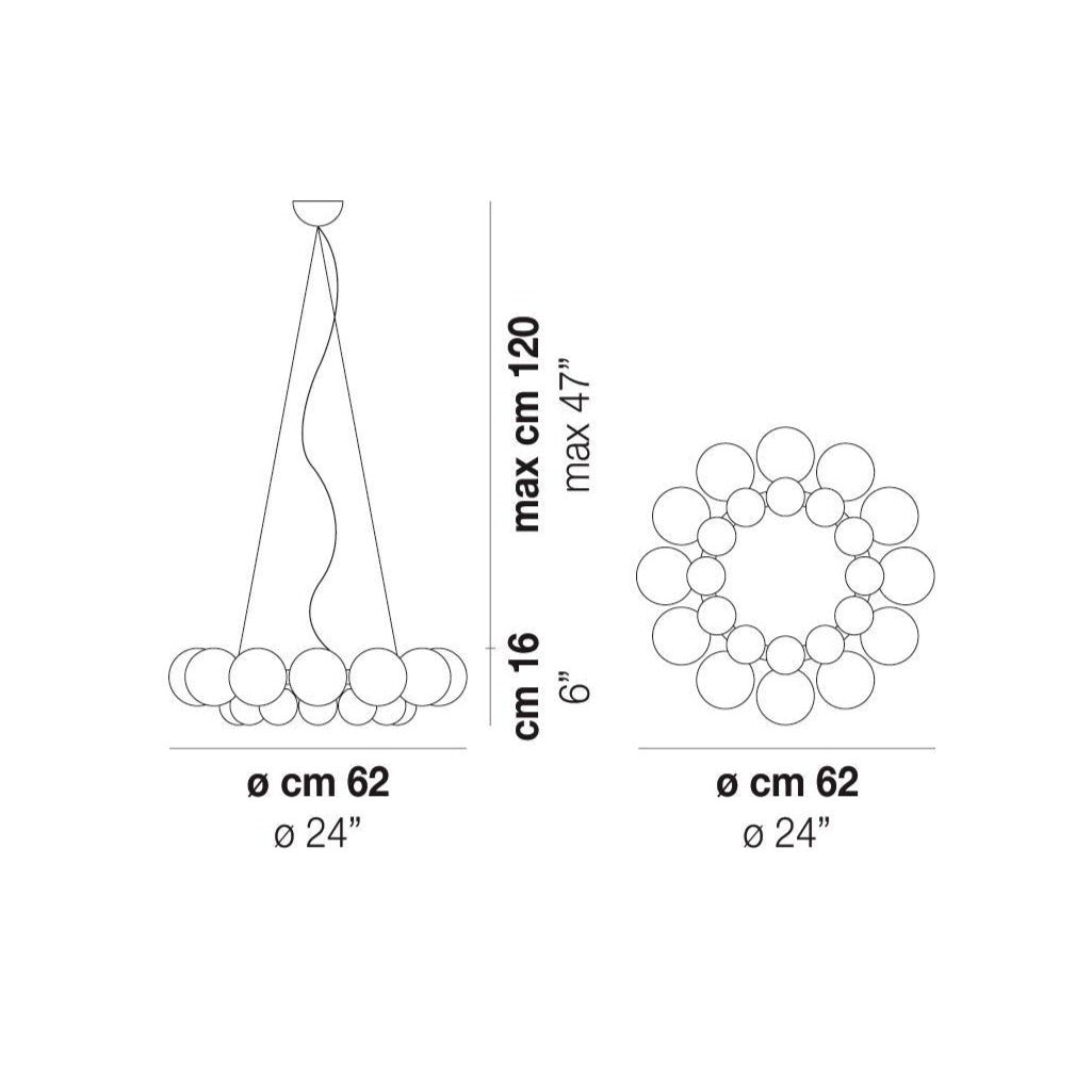 Vistosi 24Pearls suspension