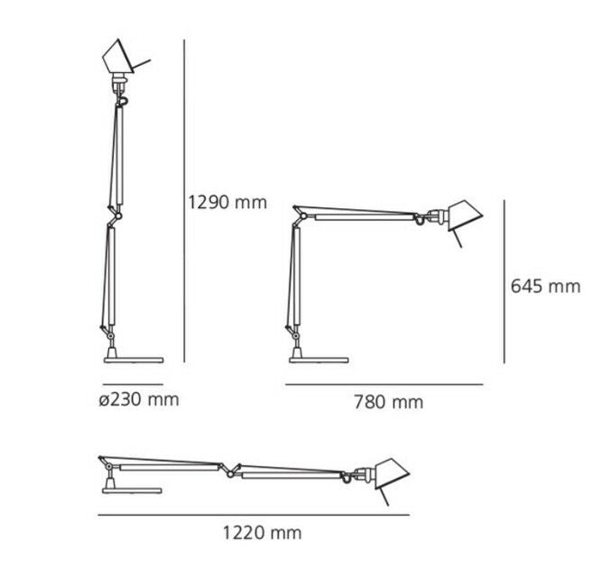 Artemide Tolomeo LED table