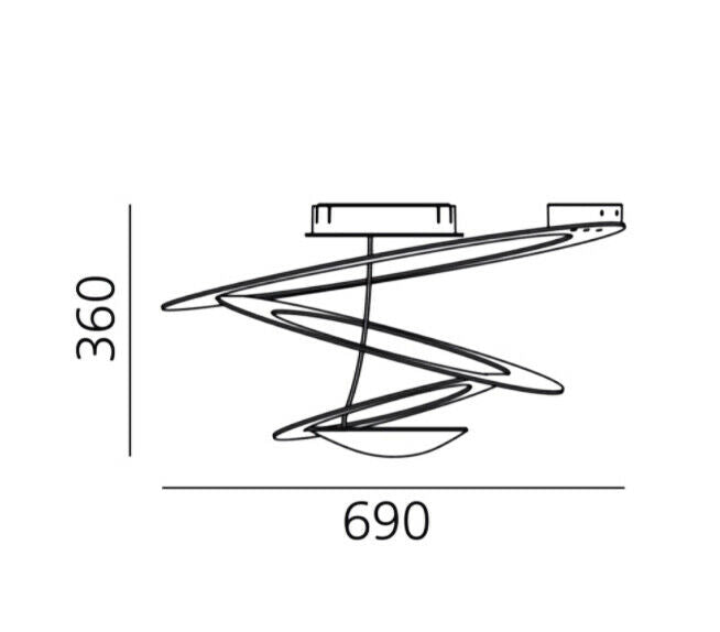 Artemide Pirce Mini HALO (R7s) soffitto