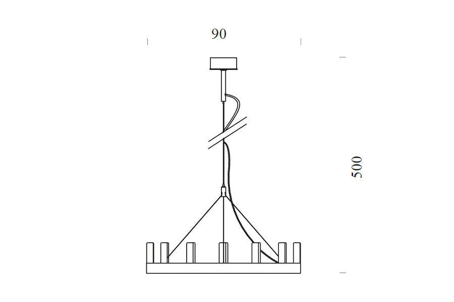 Fontana Arte Chandelier 90 sospensione