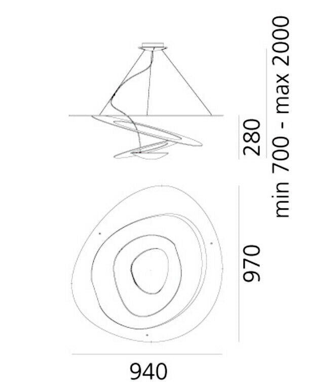 Artemide Pirce HALO (R7s) sospensione