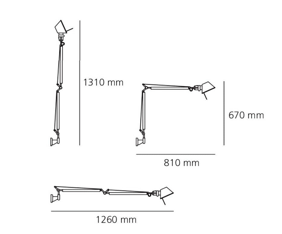 Artemide Tolomeo wall