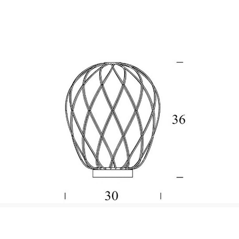Fontana Arte Pinecone ø 30 × 36 tavolo