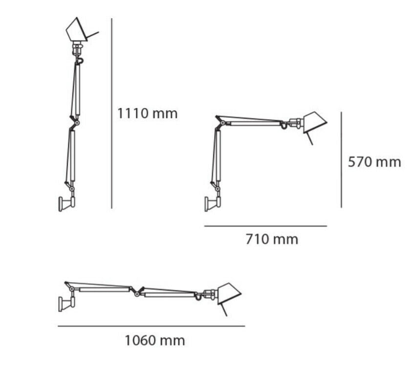 Artemide Tolomeo Mini LED parete