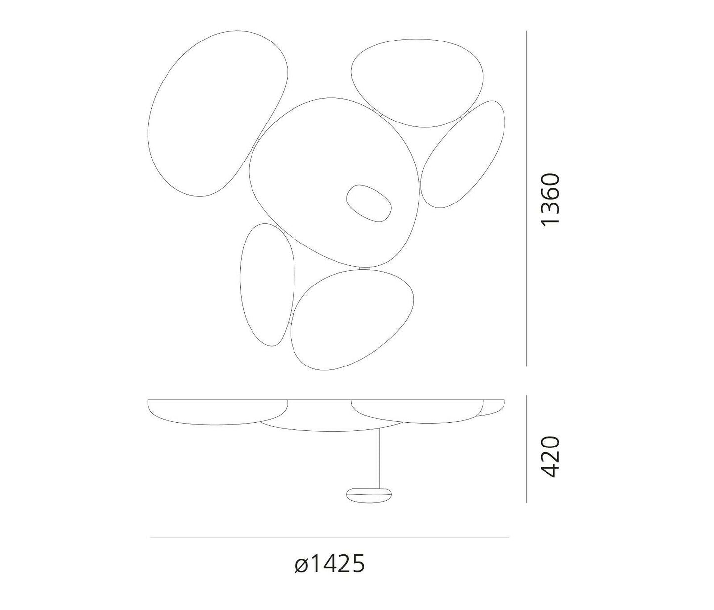 Artemide Skydro LED soffitto