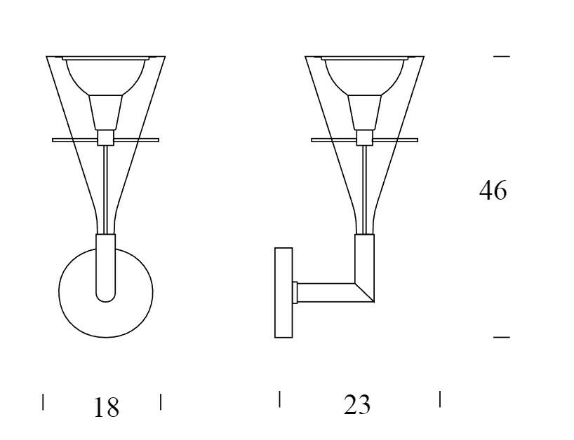 Fontana Arte Flute Parete
