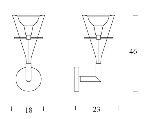 Fontana Arte Flute Parete