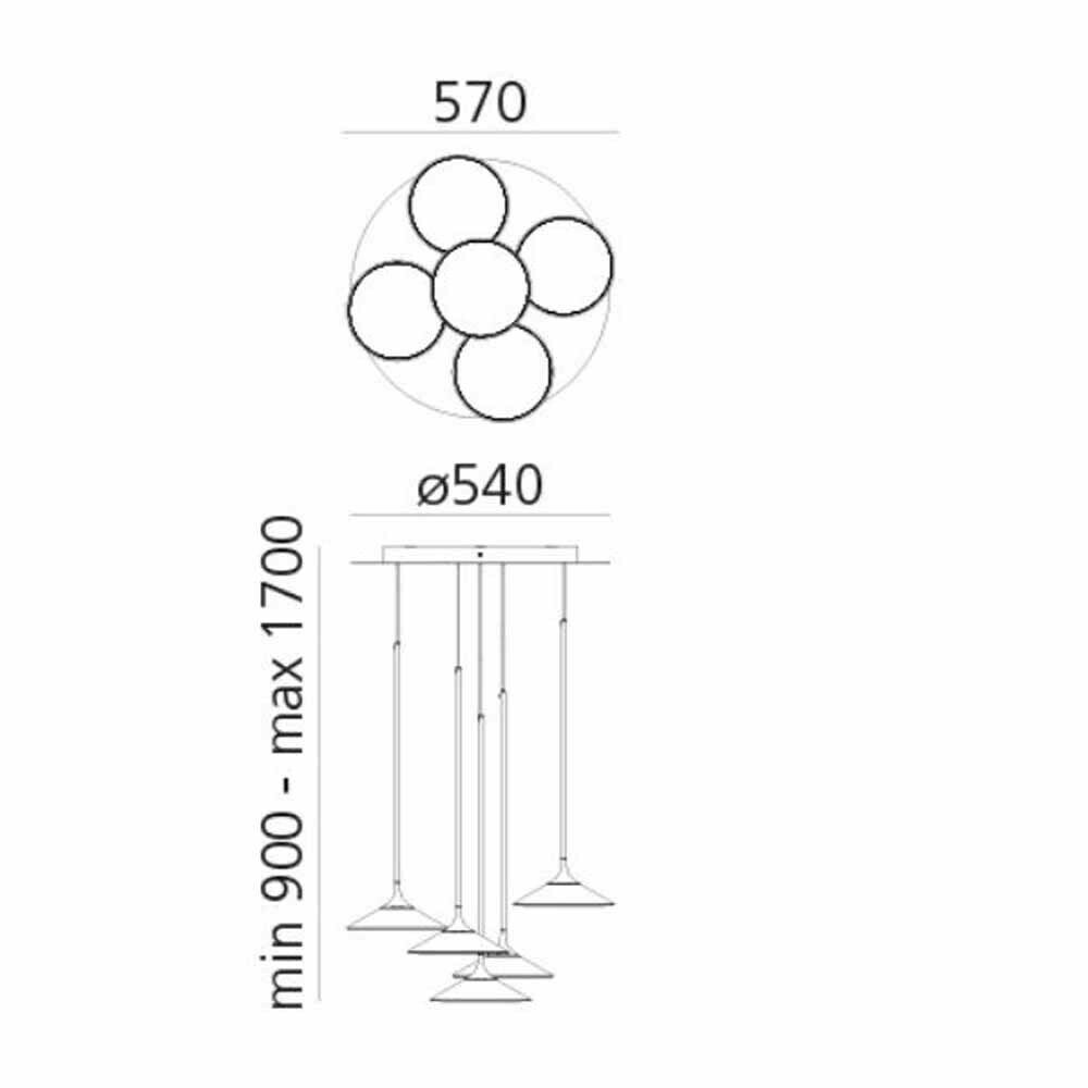 Artemide Orsa Cluster sospensione