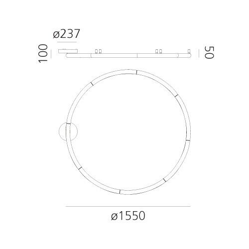 Artemide Alphabet Of Light Circular wall / ceiling