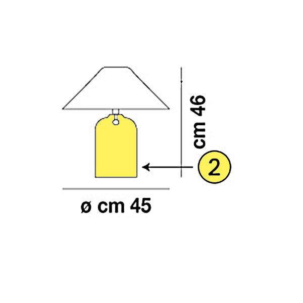 Replacement glass diffuser - Vetreria Vistosi Alega Tavolo