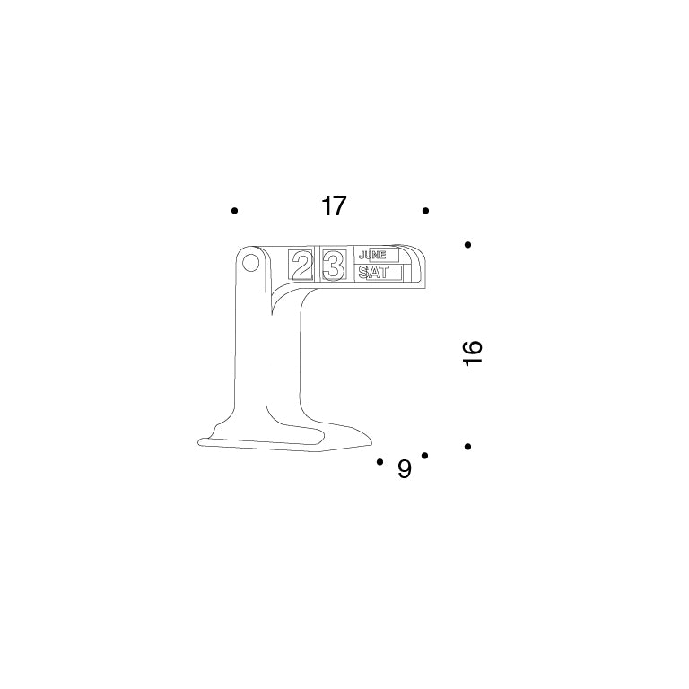 Danese Milano Timor Matt Edition calendario perpetuo