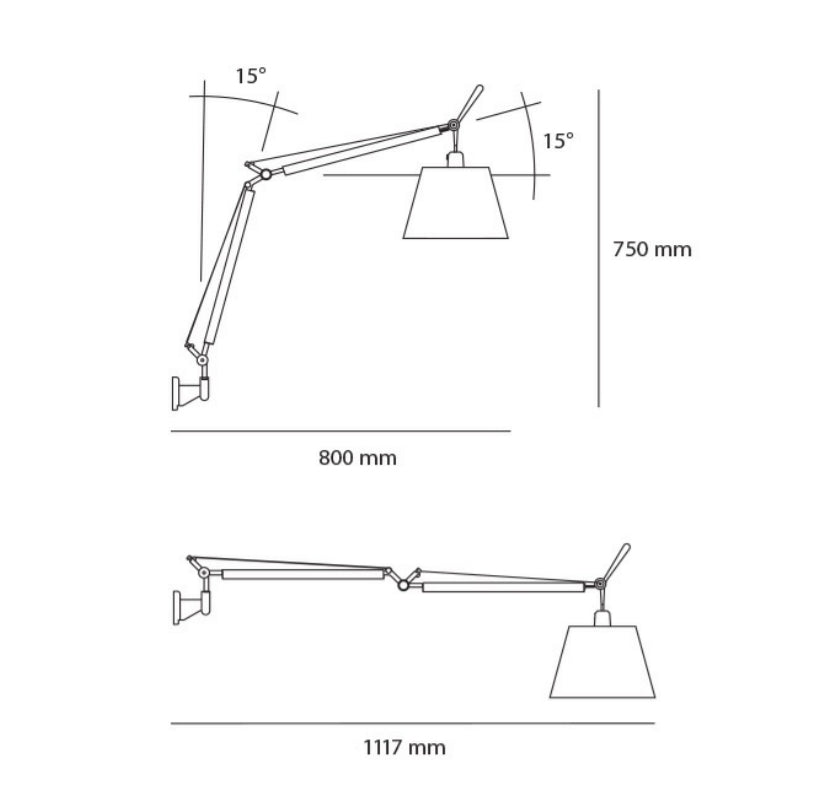 Artemide Tolomeo Basculante parete