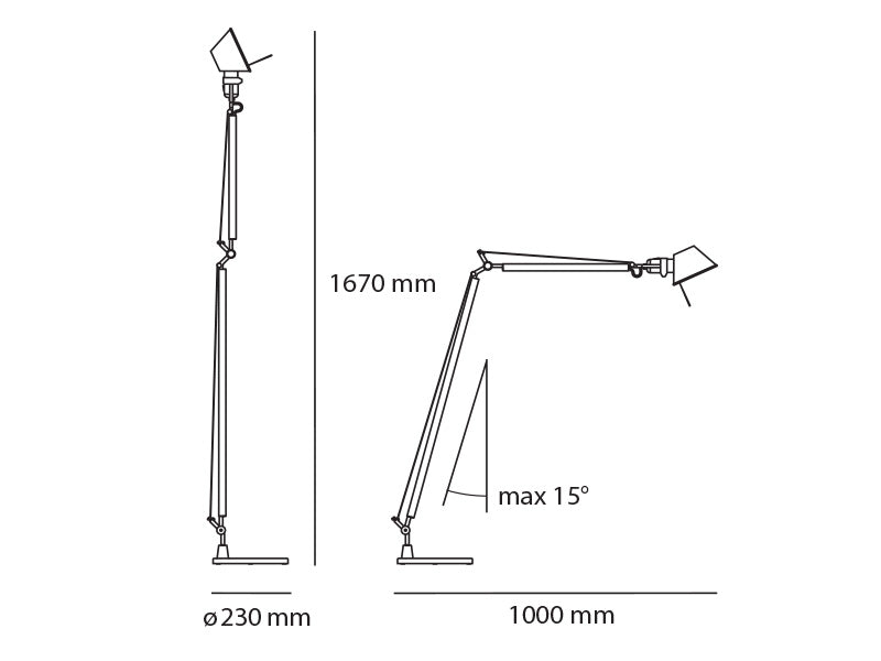 Artemide Tolomeo Lettura terra