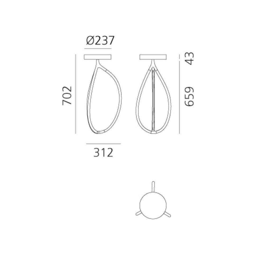 Artemide Arrival 70 ceiling