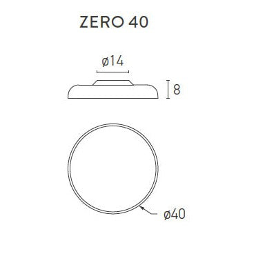 Lumen Center Zero 40 soffitto