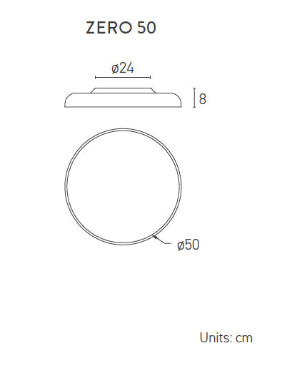 Lumen Center Zero 50 soffitto