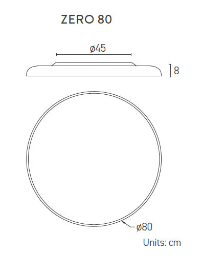 Lumen Center Zero 80 soffitto