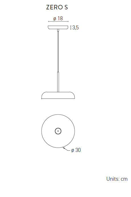 Lumen Center Zero S sospensione