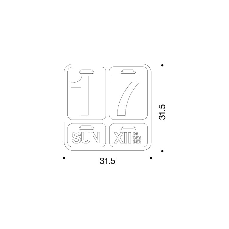 Danese Milano Formosa calendario perpetuo