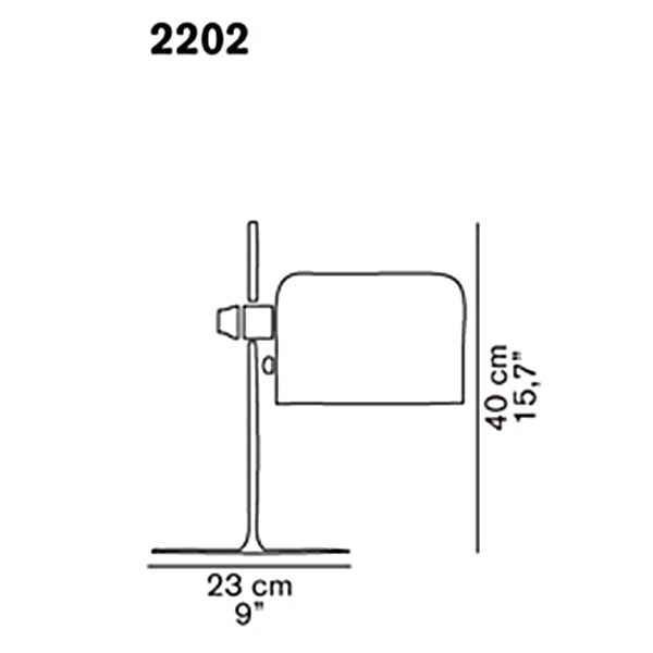 Oluce Coupè 2202 tavolo