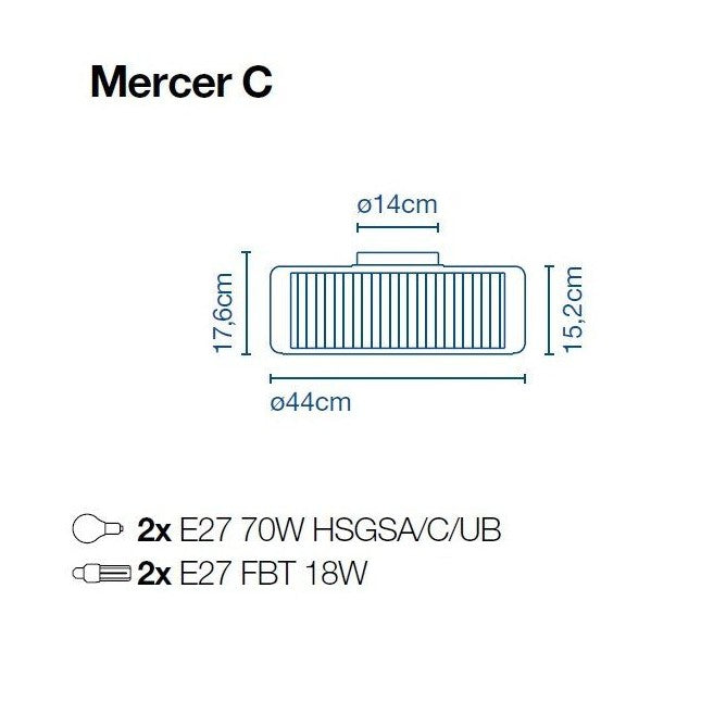 Marset Mercer C soffitto