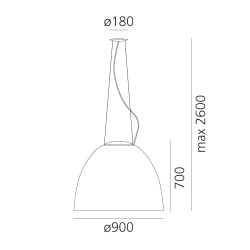 Artemide Nur 1618 LED suspension