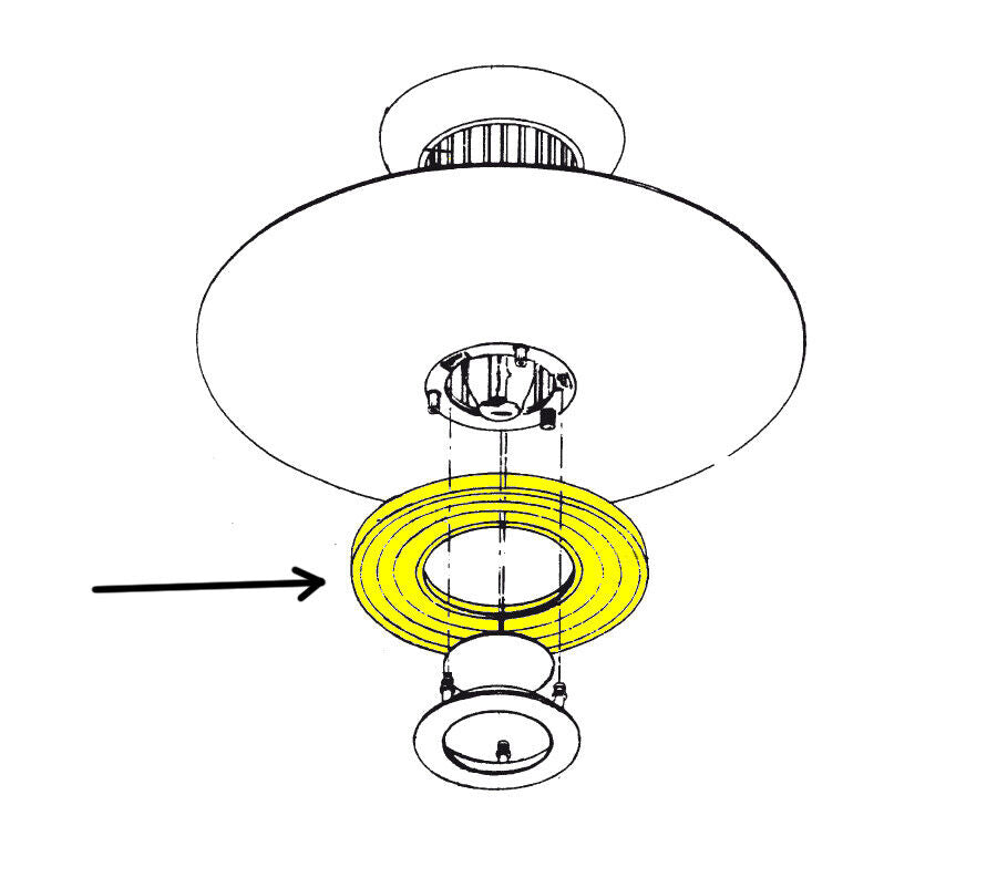 FLOS Moni Replacement Sandblasted Diffuser Glass