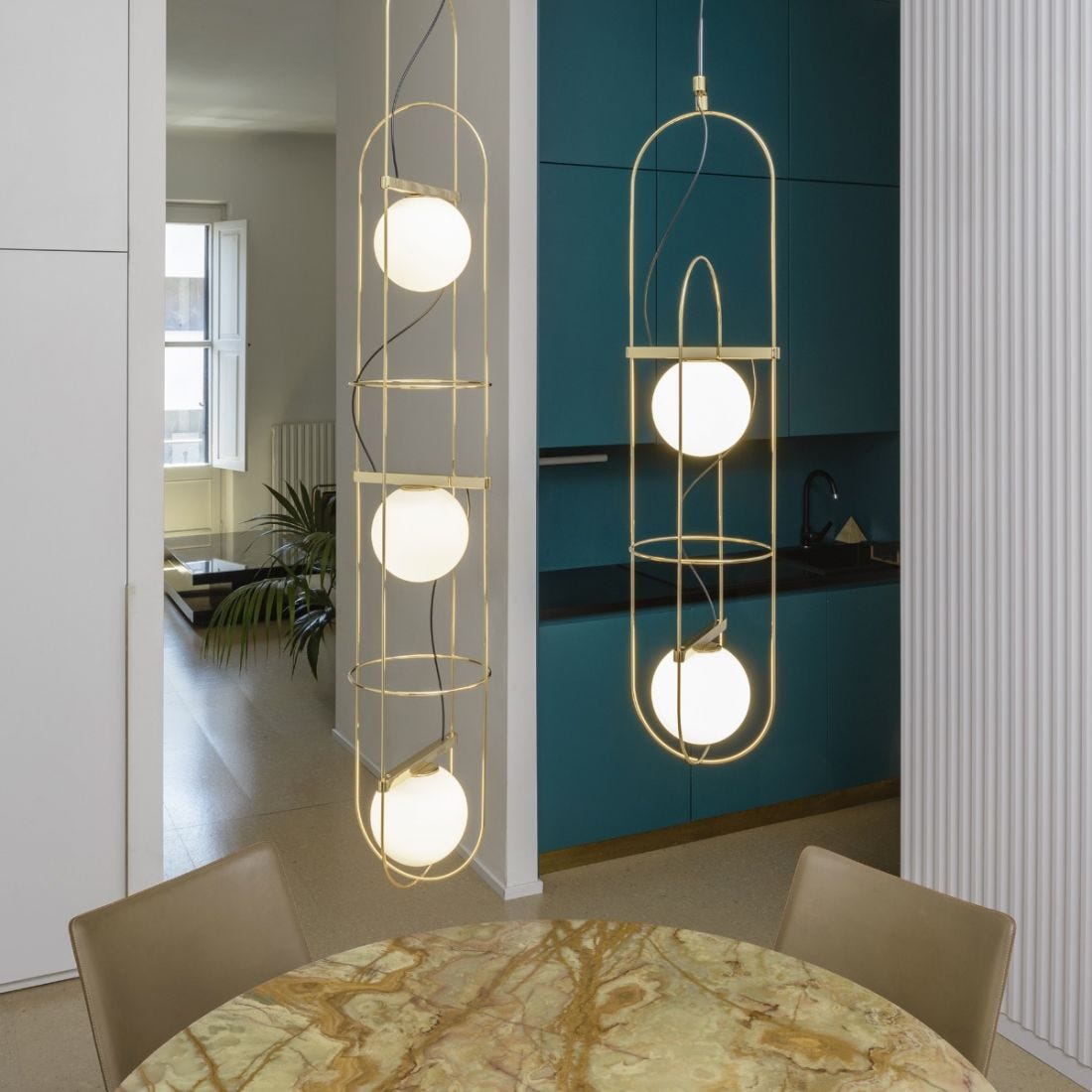 Fontana Arte Setareh Media sospensione