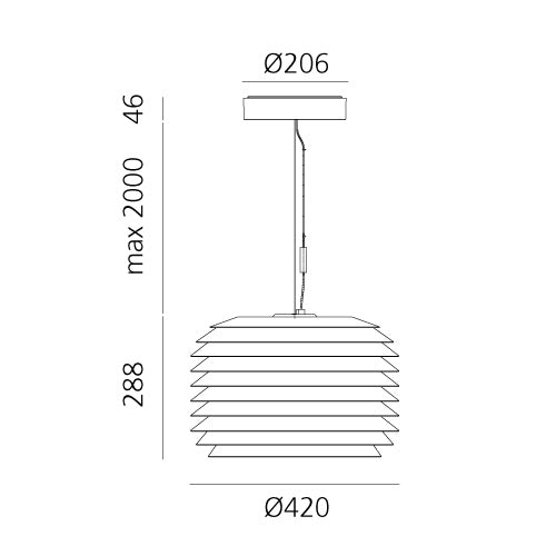 Artemide Slicing - Suspension 42