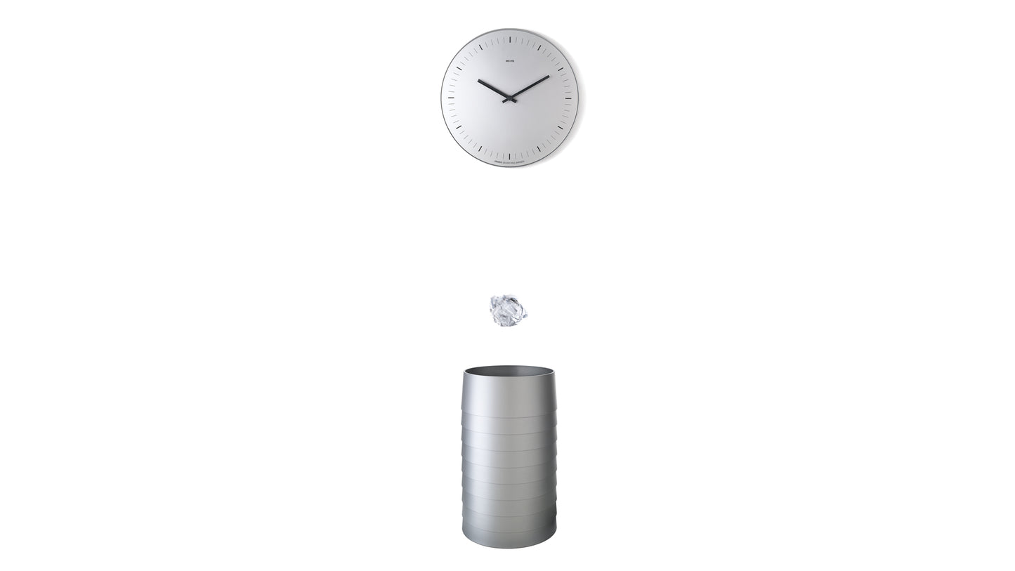 Rexite Timer Aluminum finish wall clock