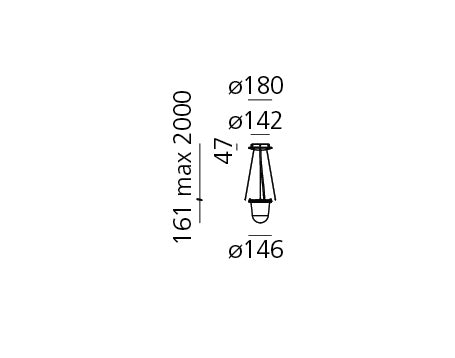 Artemide Tolomeo Lampione Suspension