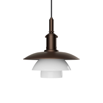 Louis Poulsen PH 3/3 Aged Brass Opal Sospensione