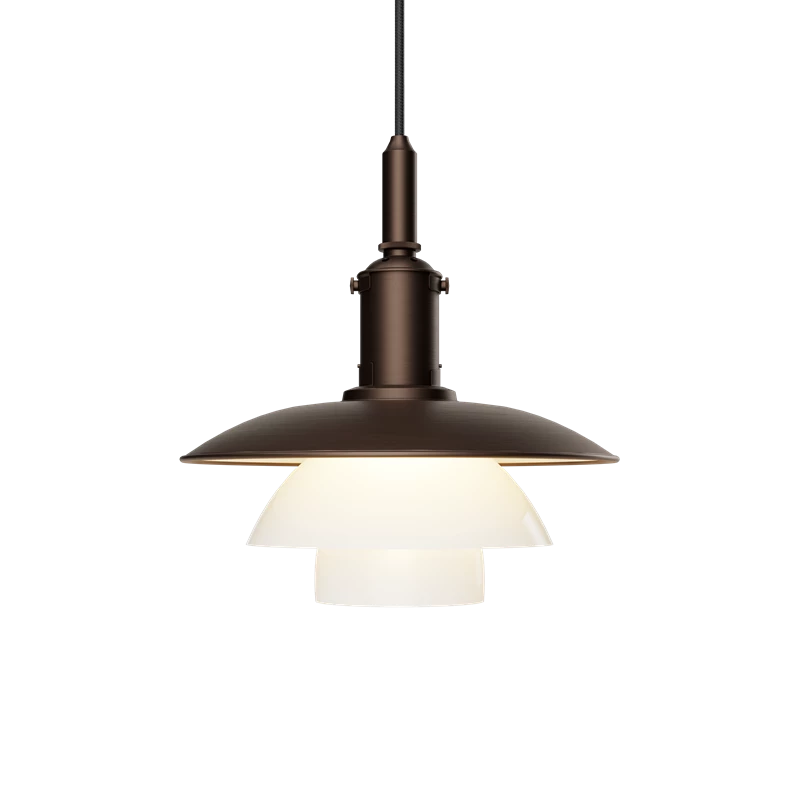 Louis Poulsen PH 3/3 Aged Brass Opal Sospensione