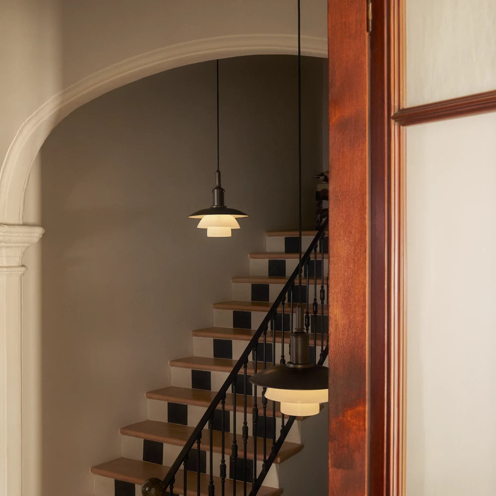 Louis Poulsen PH 3/3 Aged Brass Opal Sospensione