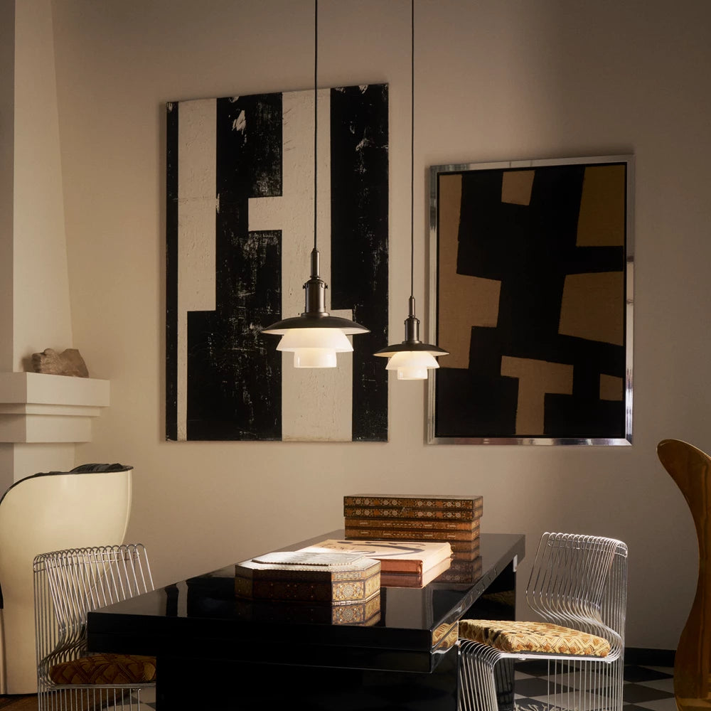 Louis Poulsen PH 3/3 Aged Brass Opal Sospensione