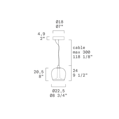 Leucos Aurelia S22 Bold Single Switch suspension