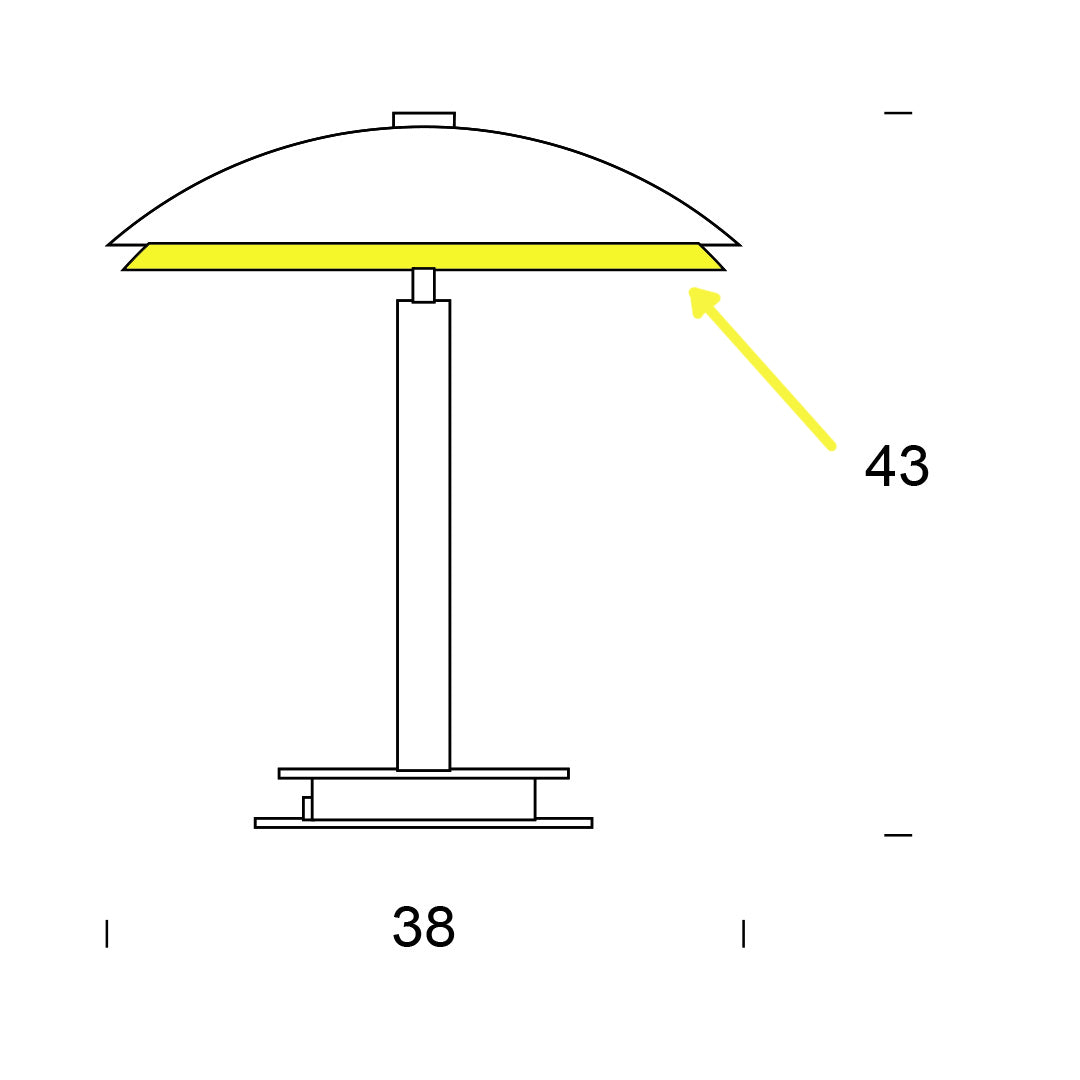 Fontana Arte Bis / Tris Sandblasted lower diffuser replacement glass