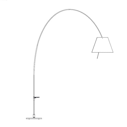 Luceplan Lady Costanza terra / parete ricambio montatura elettrica dimmer completa