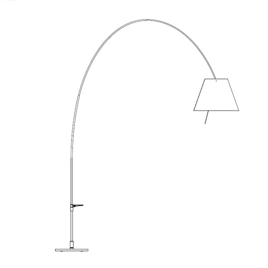 Luceplan Lady Costanza terra / parete ricambio montatura elettrica dimmer completa