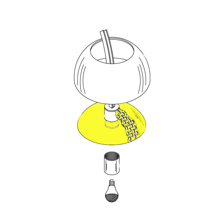 FLOS Arco Ricambio Griglia Lucidata