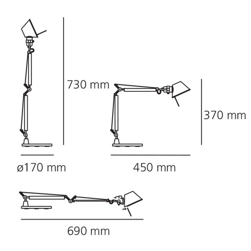 Artemide Tolomeo Micro Special Edition Rame