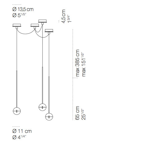 Cini &amp; Nils Convivio new led off-centre table top 