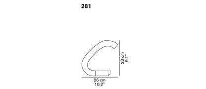 Oluce Acrilica 281 Edizione Limitata Marmo Portoro