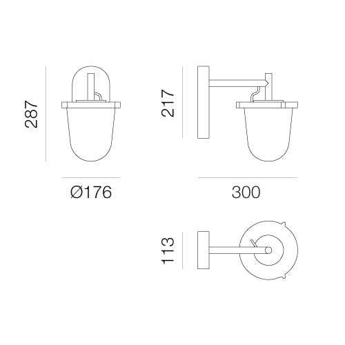 Artemide Tolomeo Lampione Outdoor parete