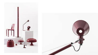 Artemide Tolomeo Micro Ruby Red Bordeaux
