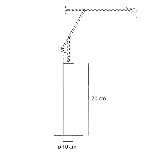 Artemide Supporto da terra per Tizio 35